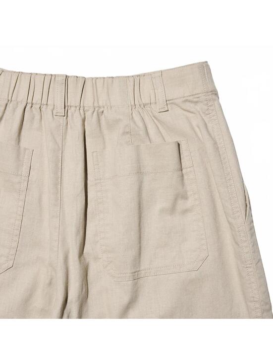 Uniqlo Linen Cotton Tapered Pants NWT Beige XS - Picture 6 of 9